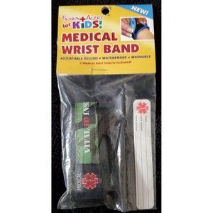 KIDS Medical Wristband Green Cammo